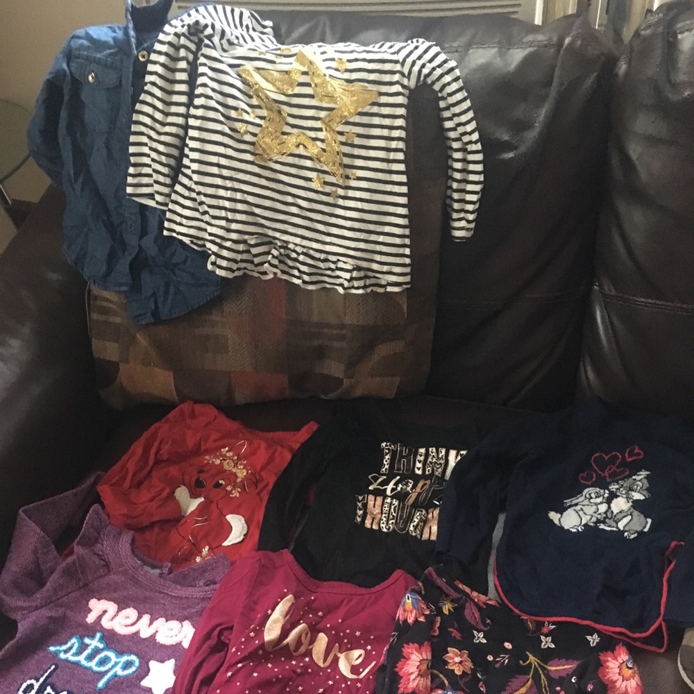 Little girl shirts 8 shirts for one price